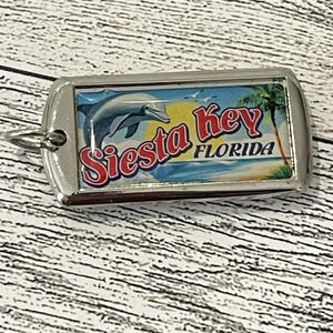 Siesta Key Florida “Miranda” License Plate Pendant/keychain